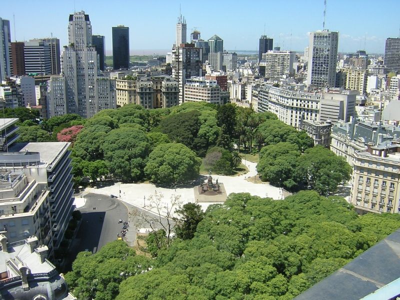 Plaza Josè de San Martin a Buenos Aires