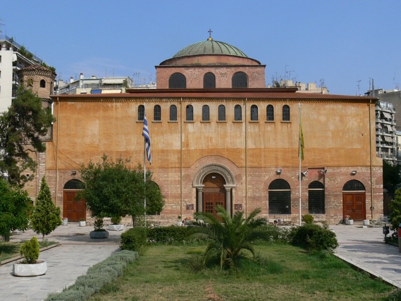 La basilica di Santa Sofia di Salonicco, vista dall'esterno