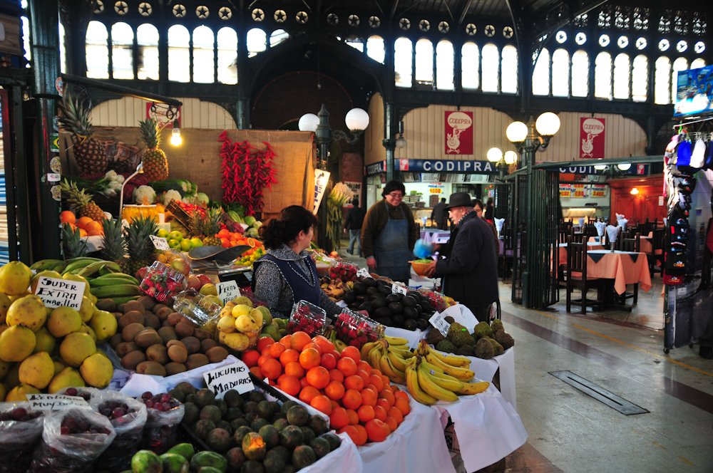 Mercado Central a Santiago del Cile