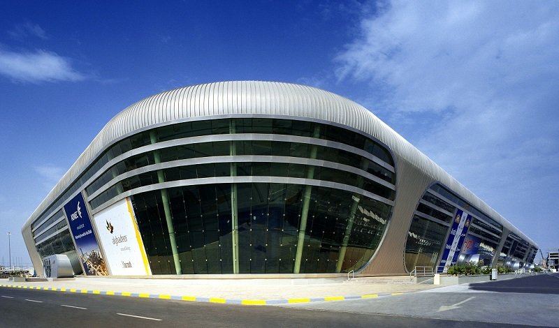 L'ingresso all'Abu Dhabi National Exhibition Centre