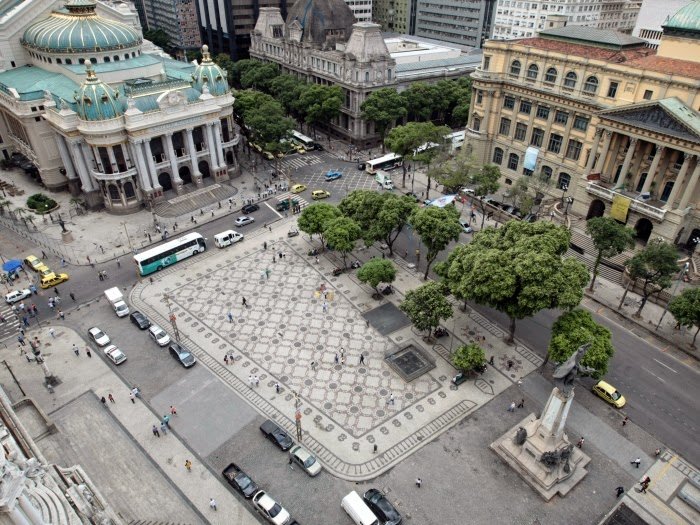 Praça Floriano a Rio de Janeiro