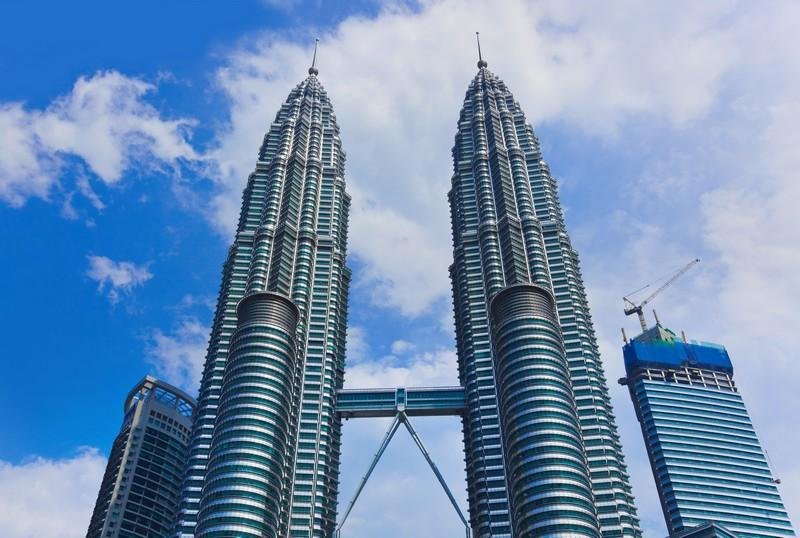 Twin towers at Kuala Lumpur (Malaysia)