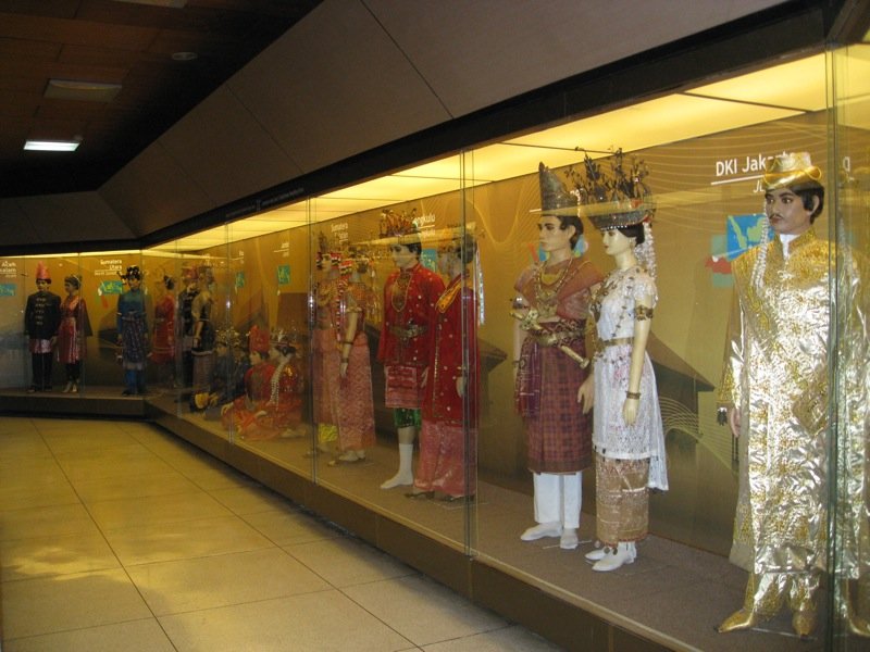 Una delle esposizioni all'interno del Museo Nazionale dell'Indonesia