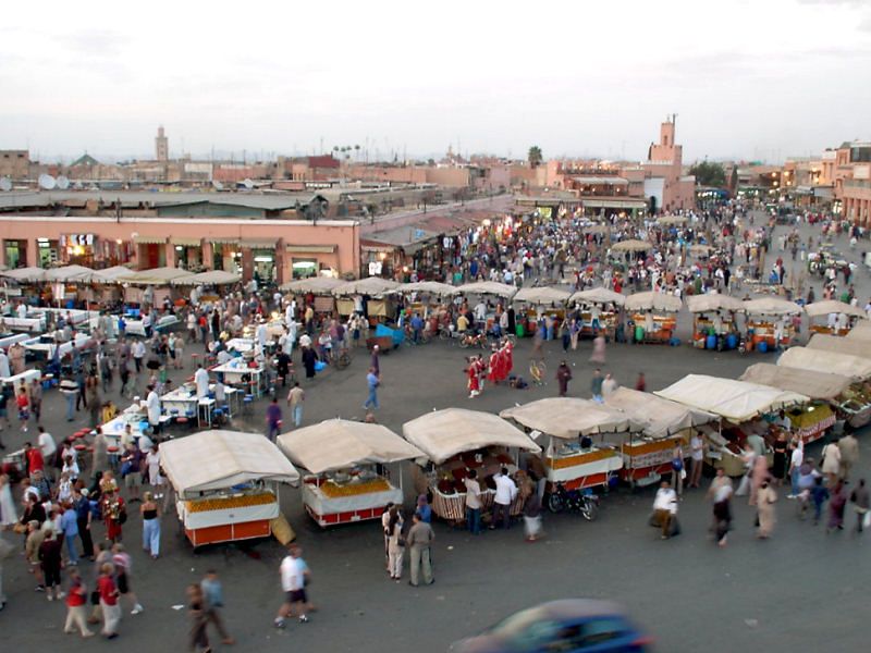 Piazza Jamaa el Fna a Marrakech