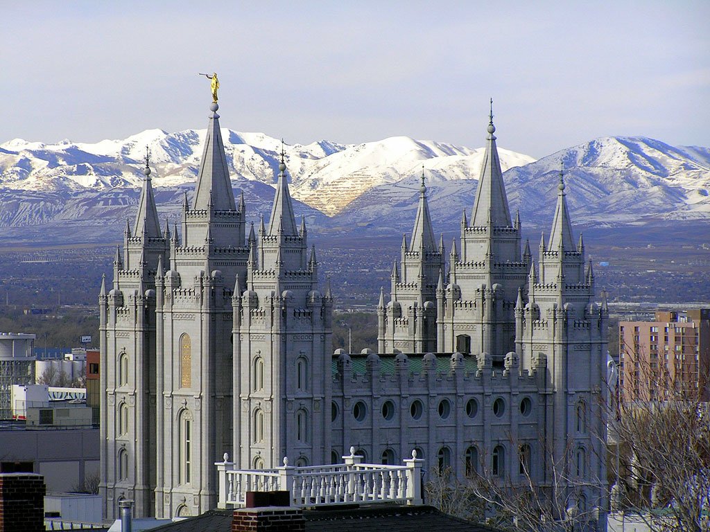 Il tempio dei Mormoni di Salt Lake City
