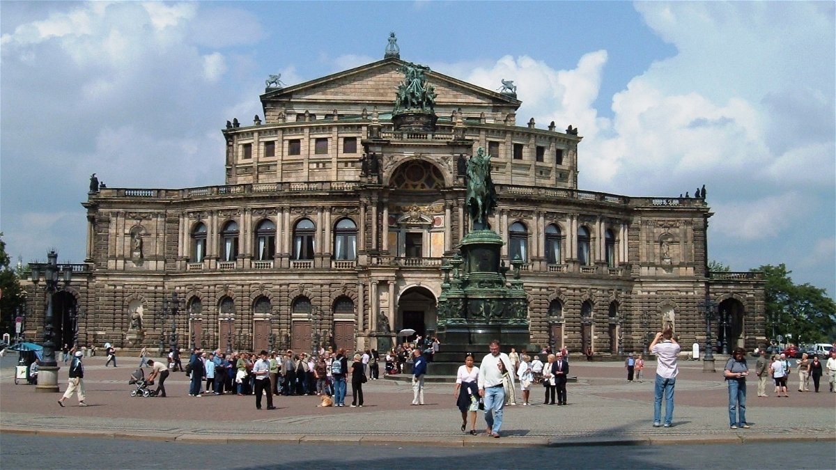 Uno scorcio monumentale di Dresda