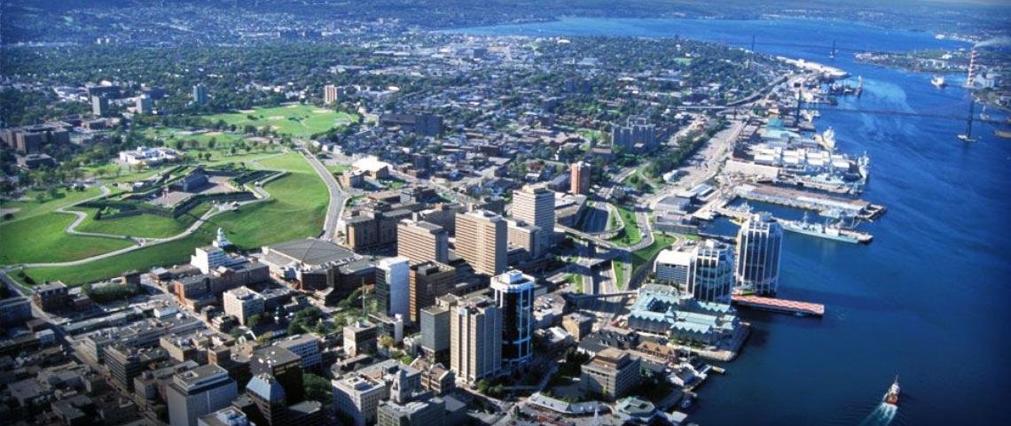 Una veduta aerea di Halifax