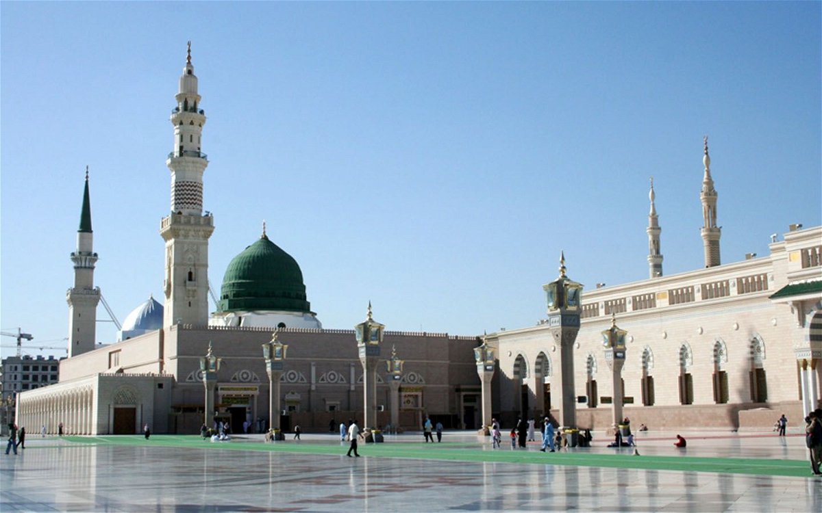 Una veduta della moschea del profeta