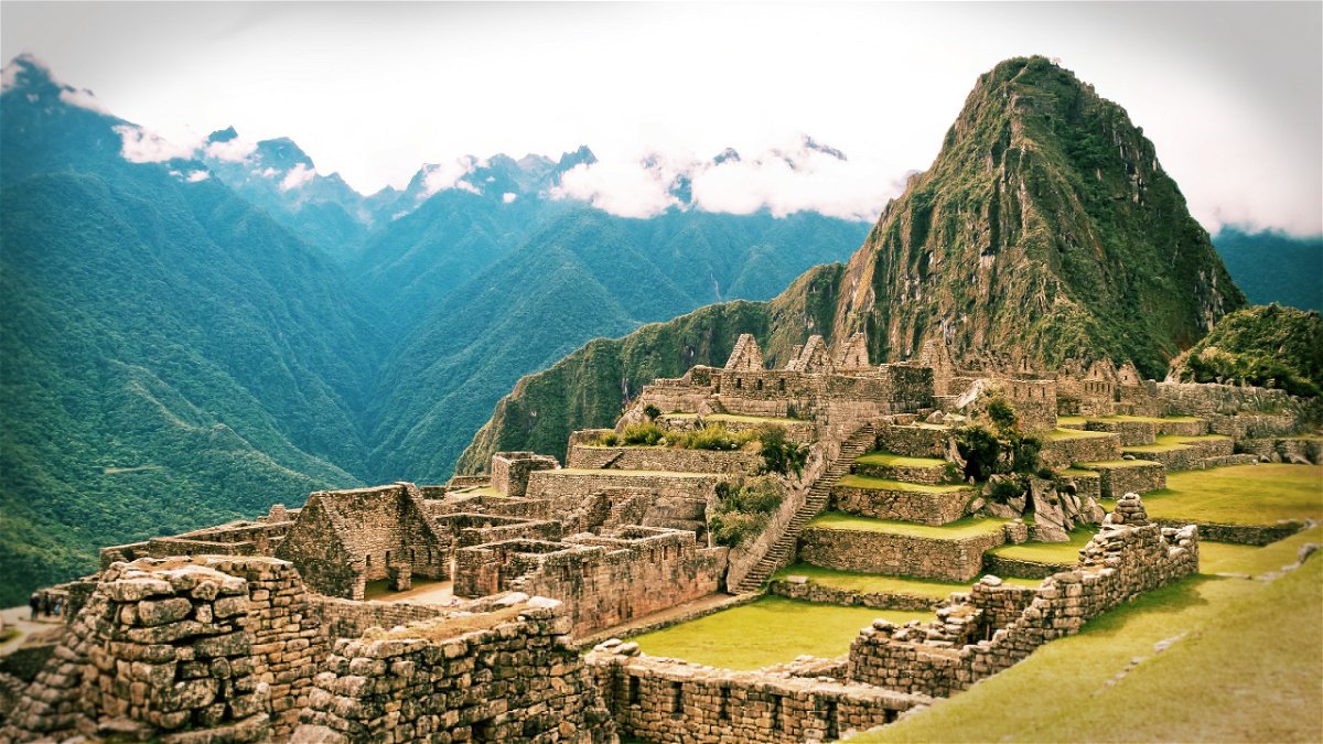 Vista panoramica del Machu Picchu