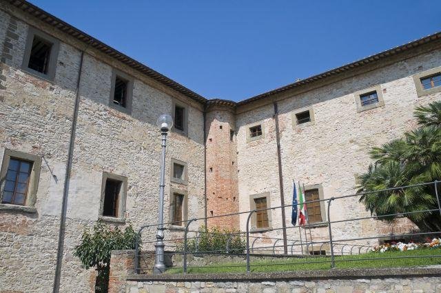Un particolare del Palazzo Corgna, edificio medievale molto visitato a Castiglione del Lago