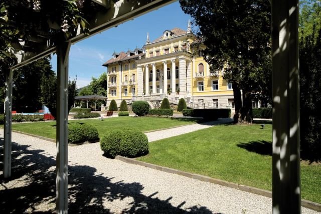 Il Grand Hotel Imperial, albergo storico che sorge all'interno del Parco Termale di Levico Terme