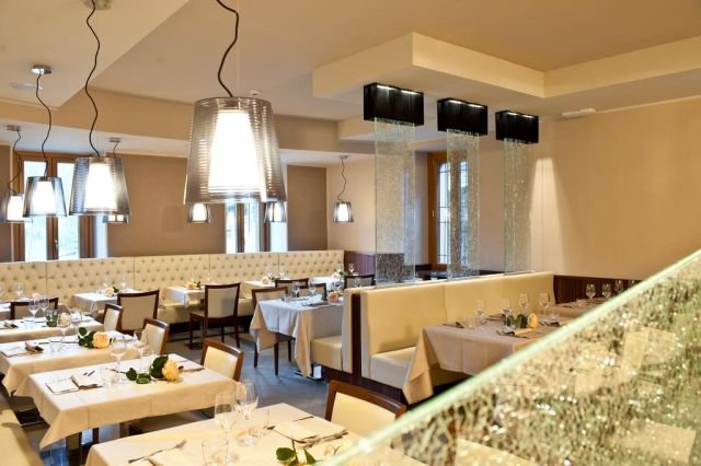 Il ristorante dell'Hotel Cristallo, albergo a 4 stelle di Ponte di Legno
