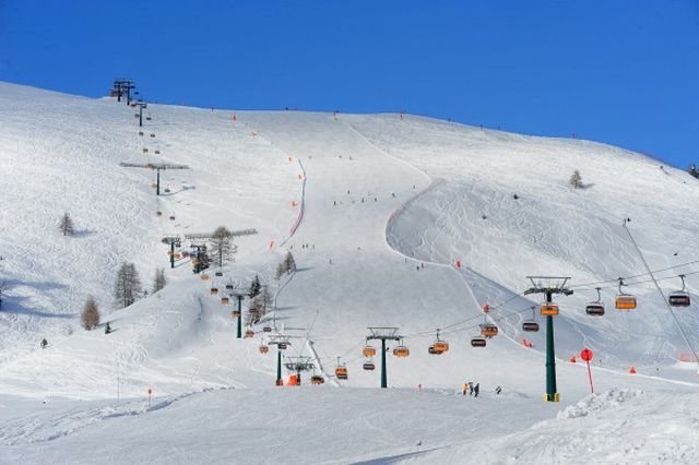 Una delle piste 'nere' della Ski Area Alpe Lusia