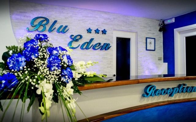 La reception del New Hotel Blu Eden