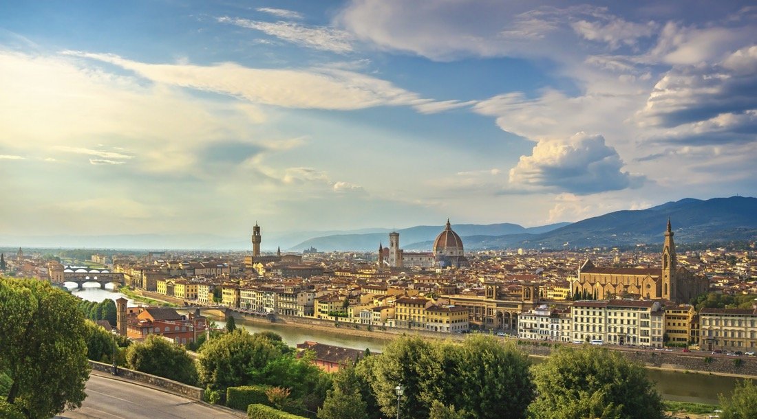 Vista di Firenze dalla piazza