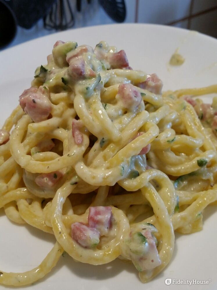 Pasta Con Mascarpone Zucchine E Pancetta