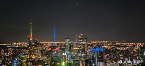 Splendida veduta di New York dall'alto