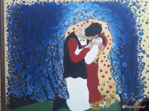 Imitazione del bacio di Gustav Klimt a Lanusei