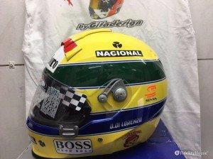 Casco di Ayrton Senna! Non vedo l’ora di indossarlo! Stupendo fumetto!