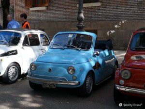 Raduno di Fiat 500 a Messina