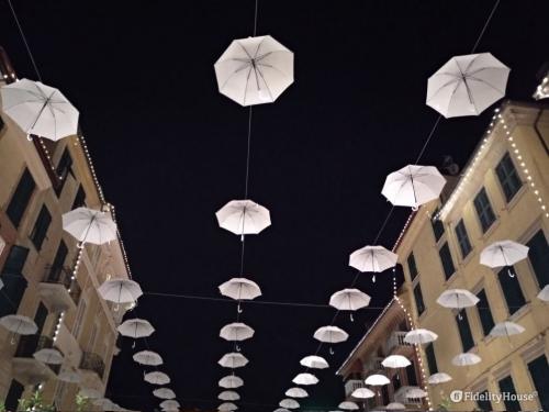 Suggestivo addobbo a Rapallo