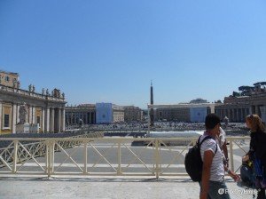Piazza San Pietro vista dal sagrato
