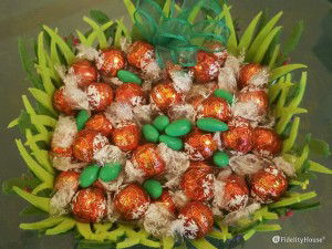 Centrotavola di cioccolatini Lindt
