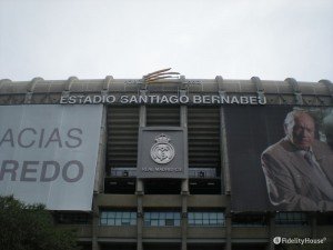 L’entrata dello stadio a Madrid
