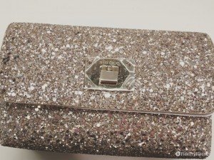 Splendida borsa da donna pochette firmata Jimmy Choo color argento