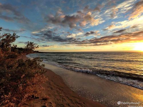 Splendido tramonto in Brighton Beach, Victoria