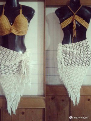 Costume con pareo handmade