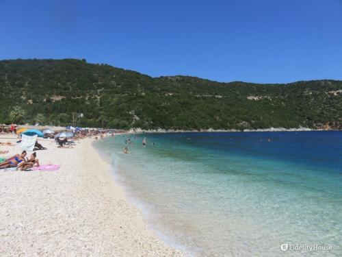 Scorcio di una delle più belle spiagge di Cefalonia